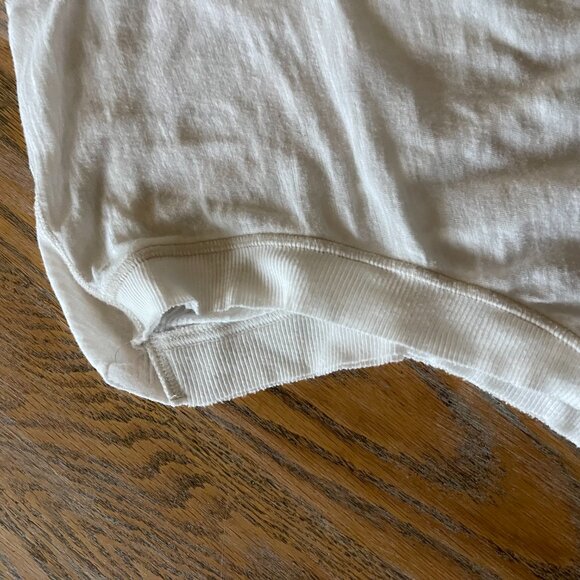 FREE PEOPLE  crop cotton poly top/open back panel/white/S - Picture 3 of 6